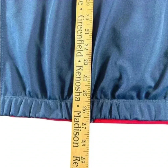 Nike Vintage Blue  Red White Colorblock Zip Up  Track Jacket Adult Size Medium - Picture 14 of 14